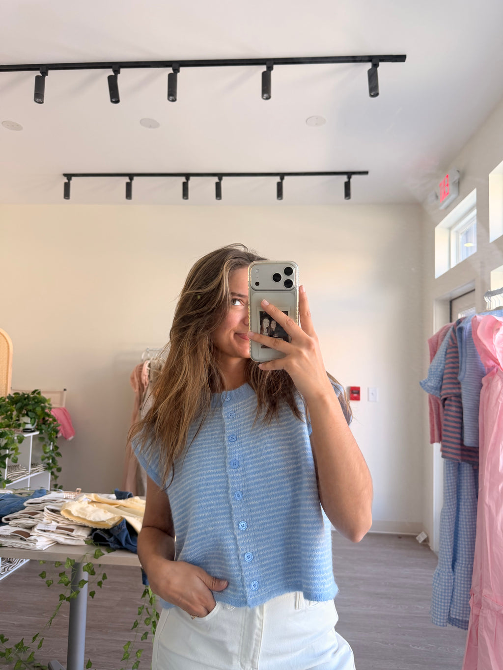 Soft Striped Sweater (Blue)