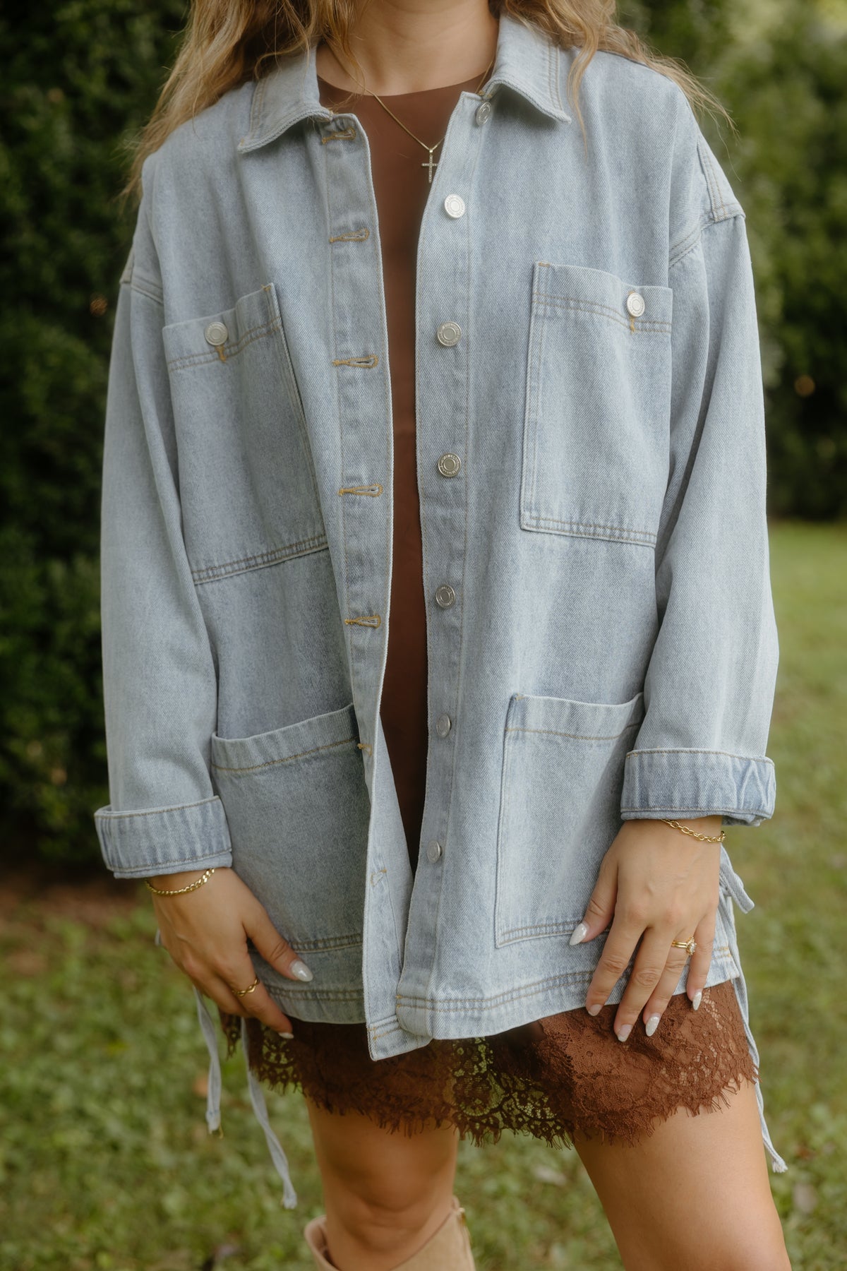 Tied Up Denim Jacket