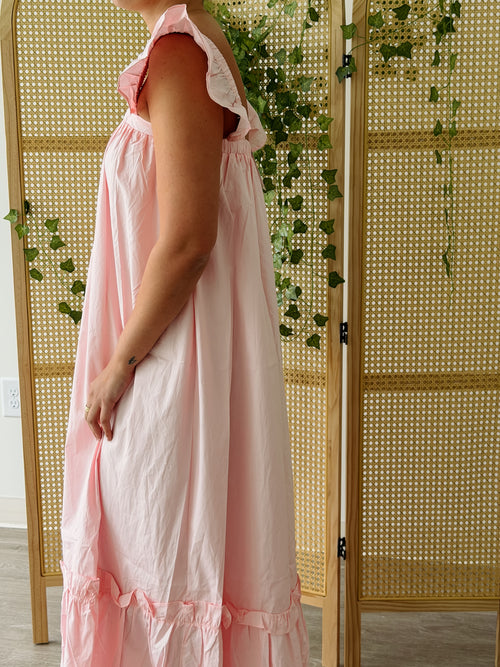 Baby Pink Maxi Dress