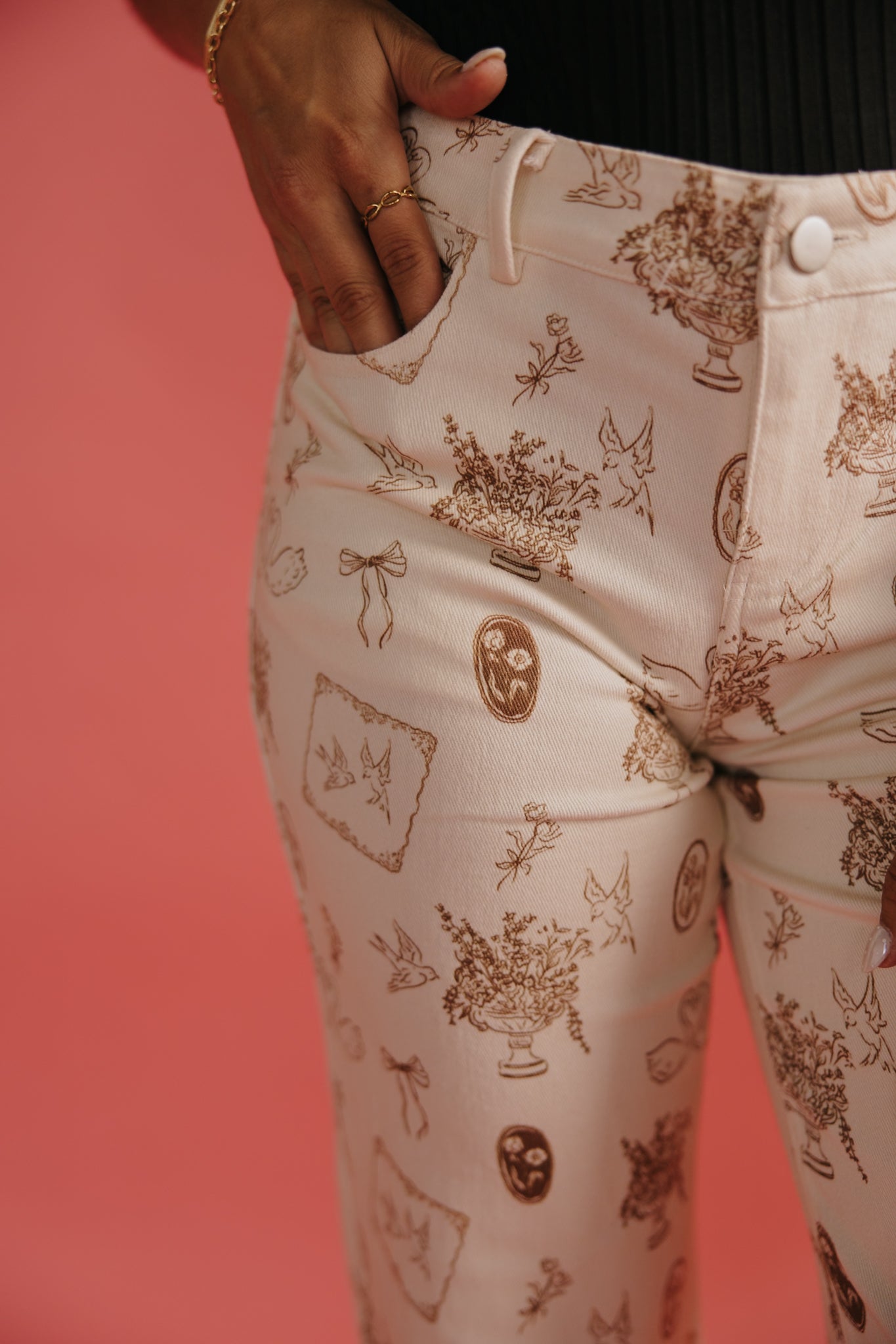 Cottage Core Straight Leg Jeans
