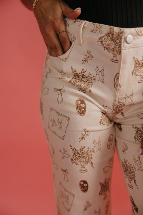 Cottage Core Straight Leg Jeans