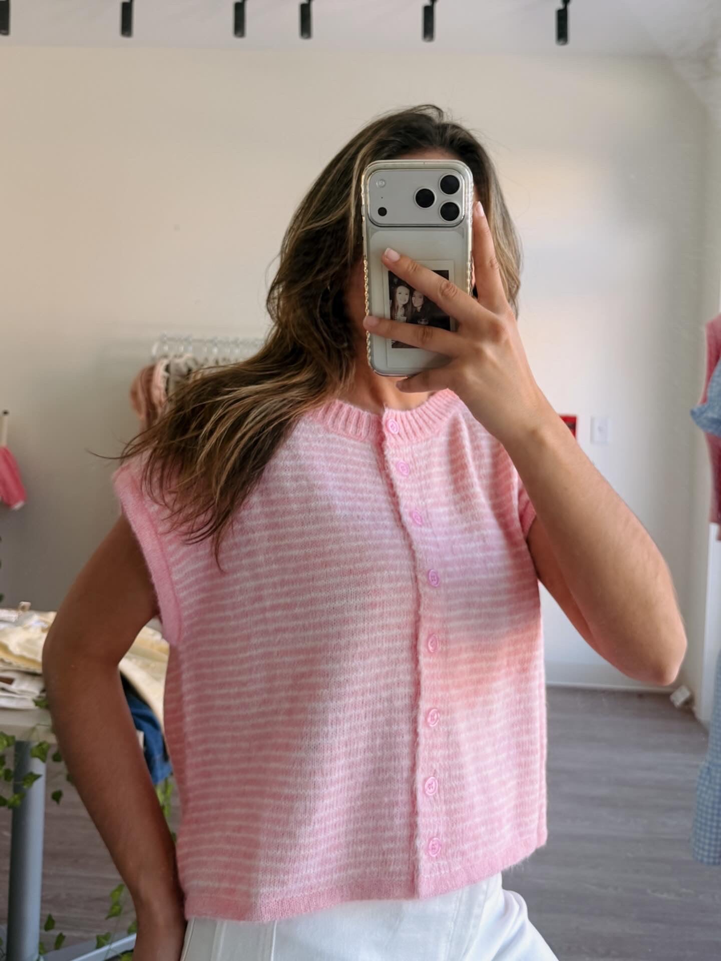 Soft Striped Sweater (Pink)