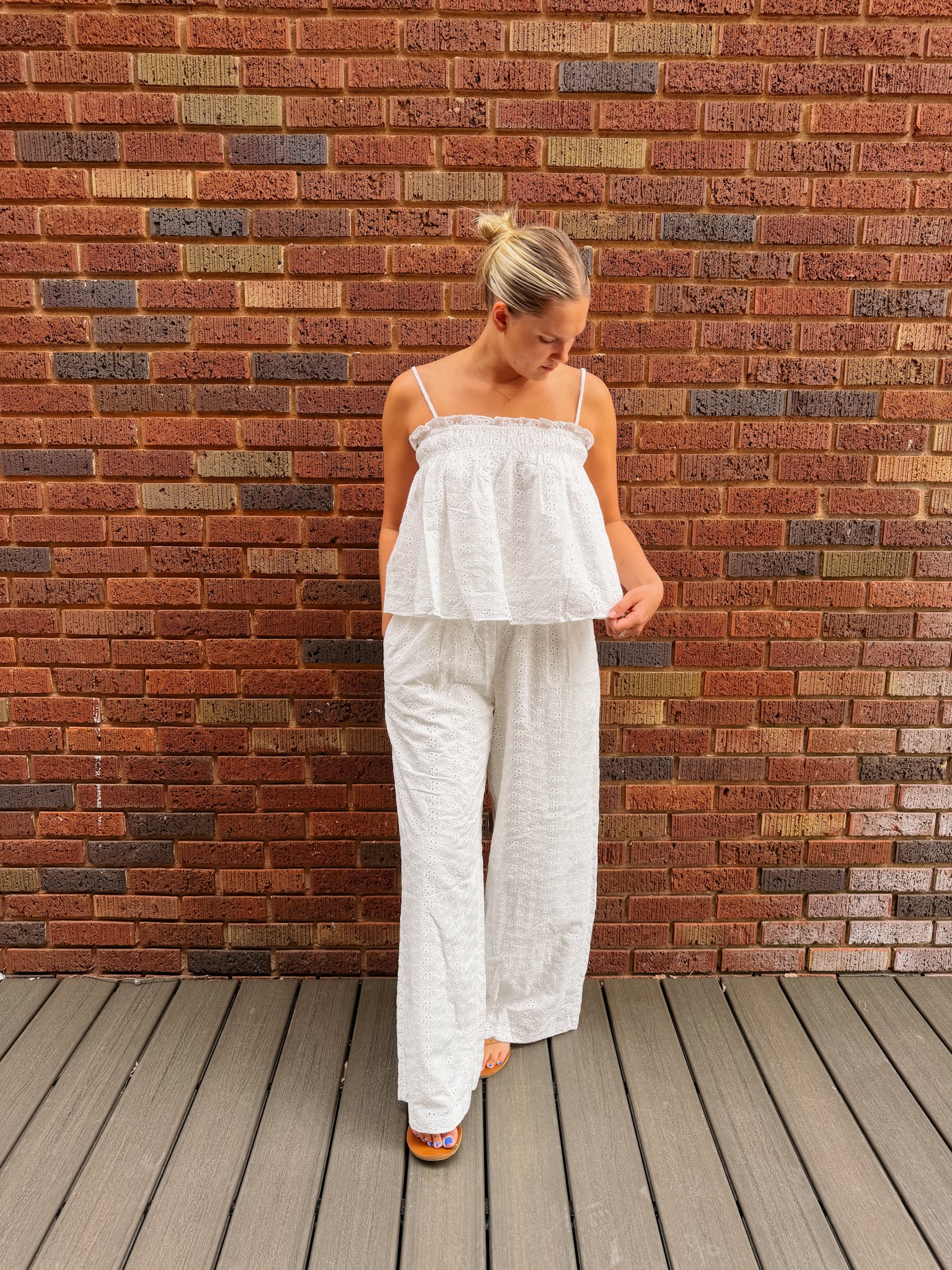 White Lace Set Top
