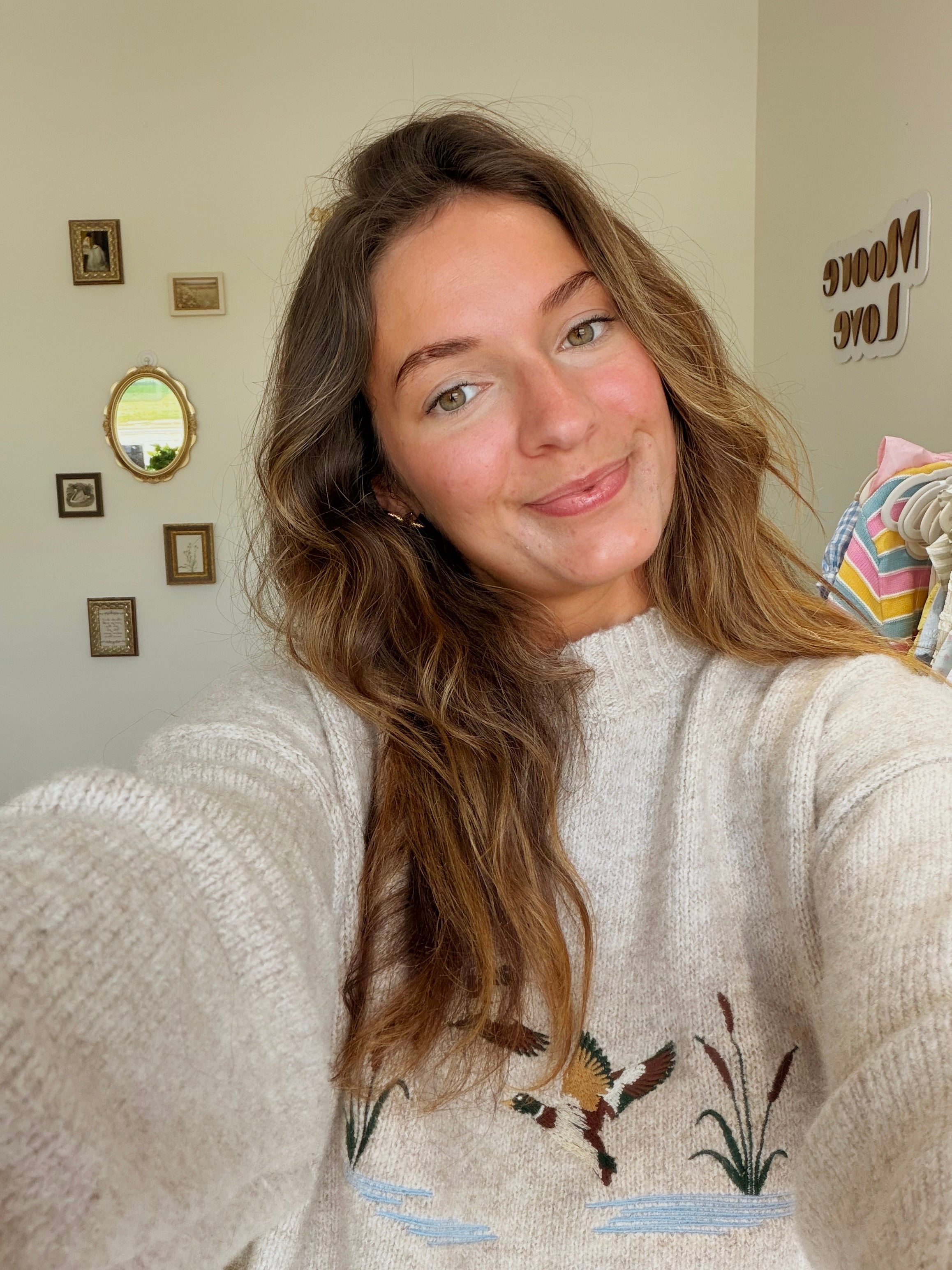 Duck Pond Embroidered Sweater