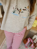 Duck Pond Embroidered Sweater