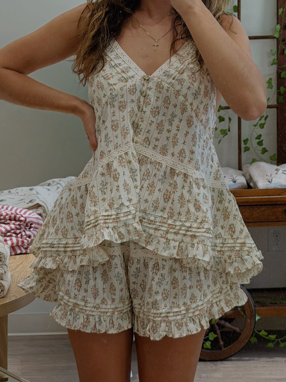 Fall Forward Floral Shorts