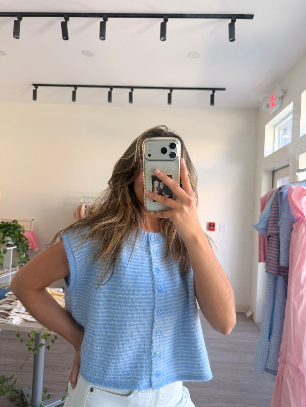 Soft Striped Sweater (Blue)