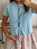 Sky Blue Knit Top