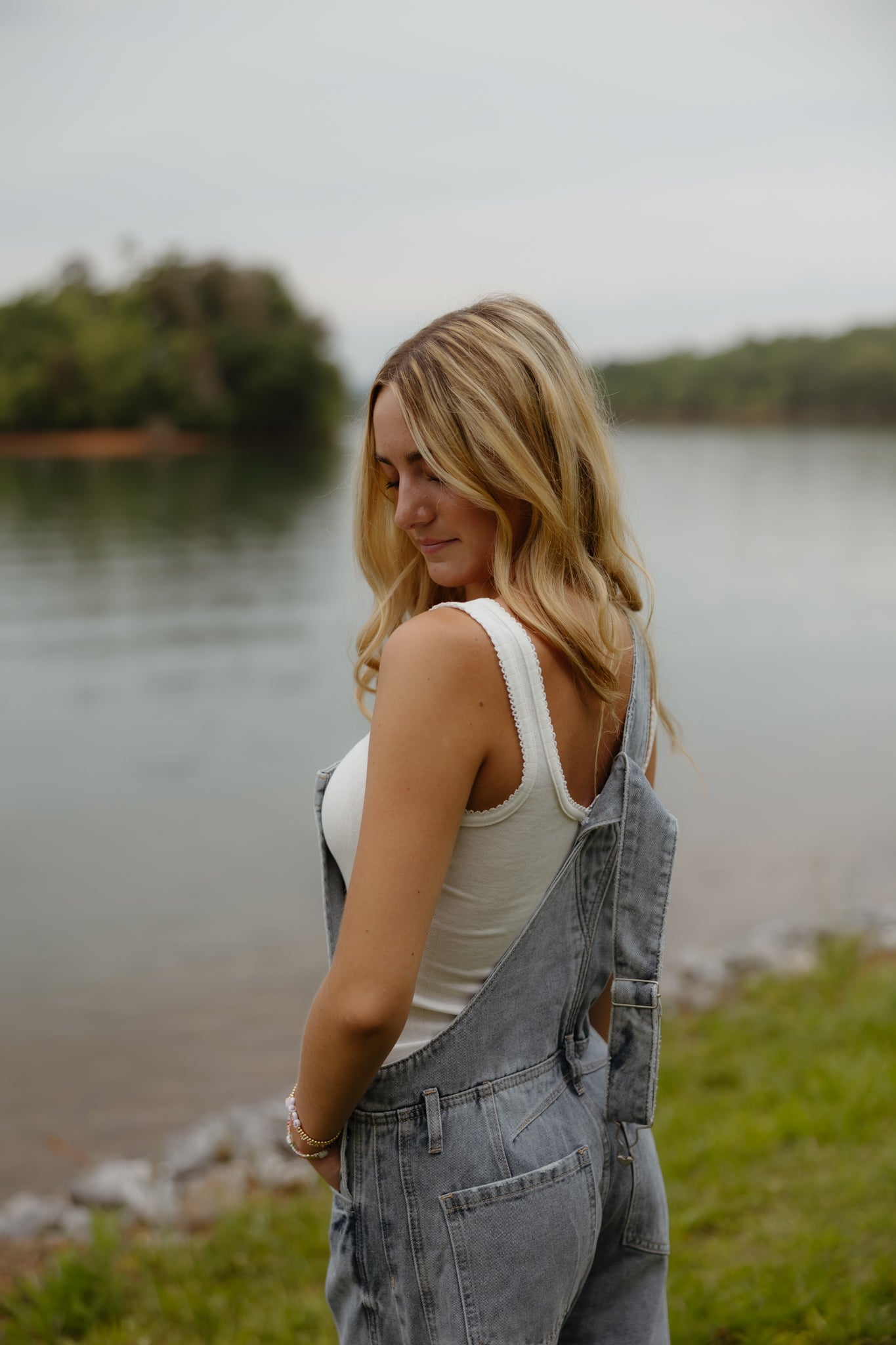 Denim Barrel Overalls