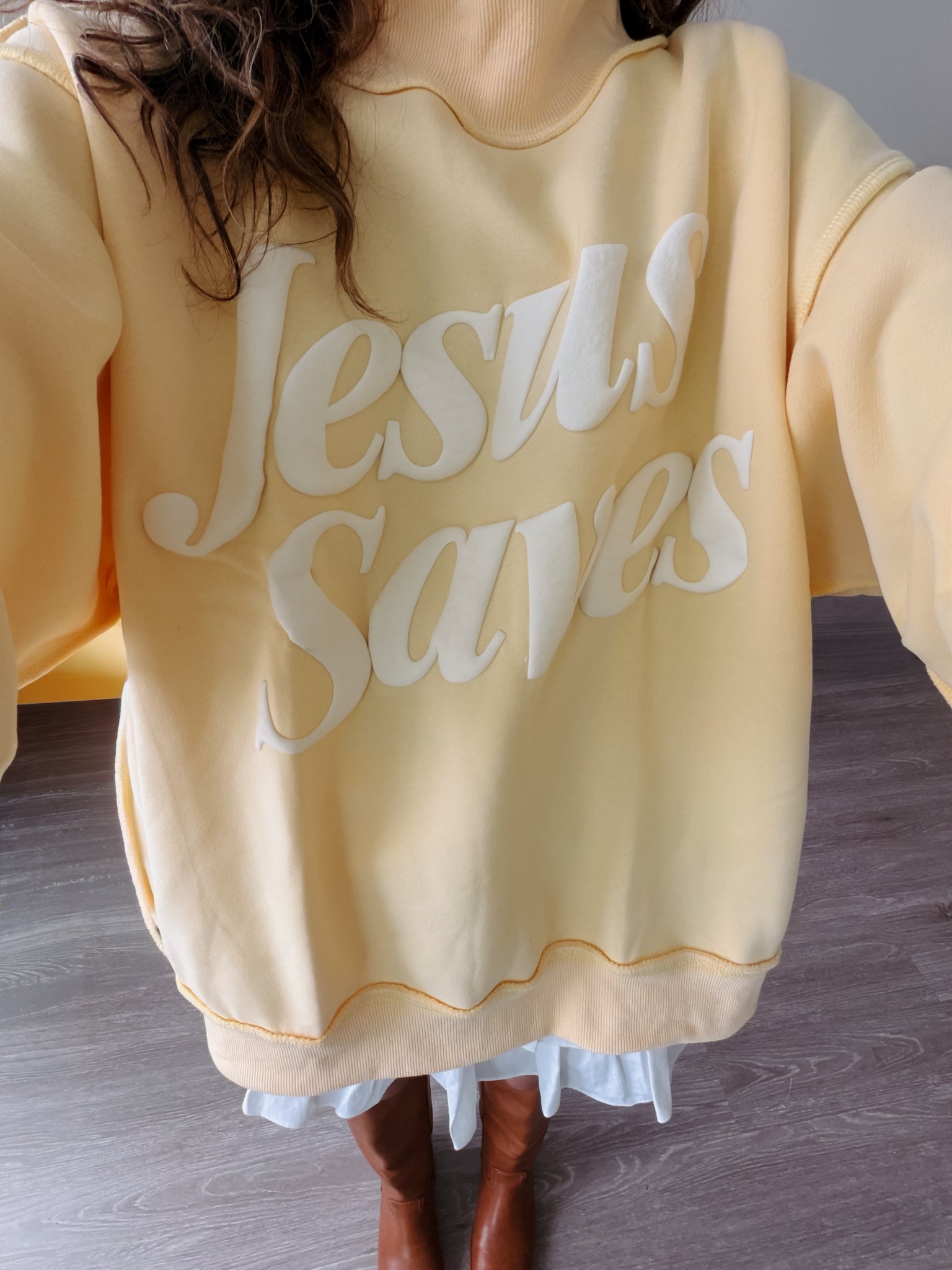 Jesus Saves Mockneck Sweatshirt