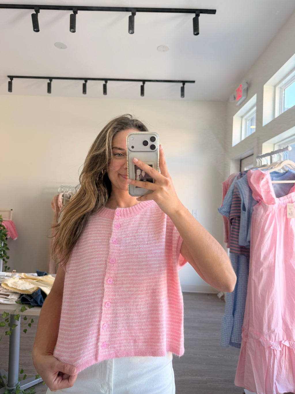 Soft Striped Sweater (Pink)