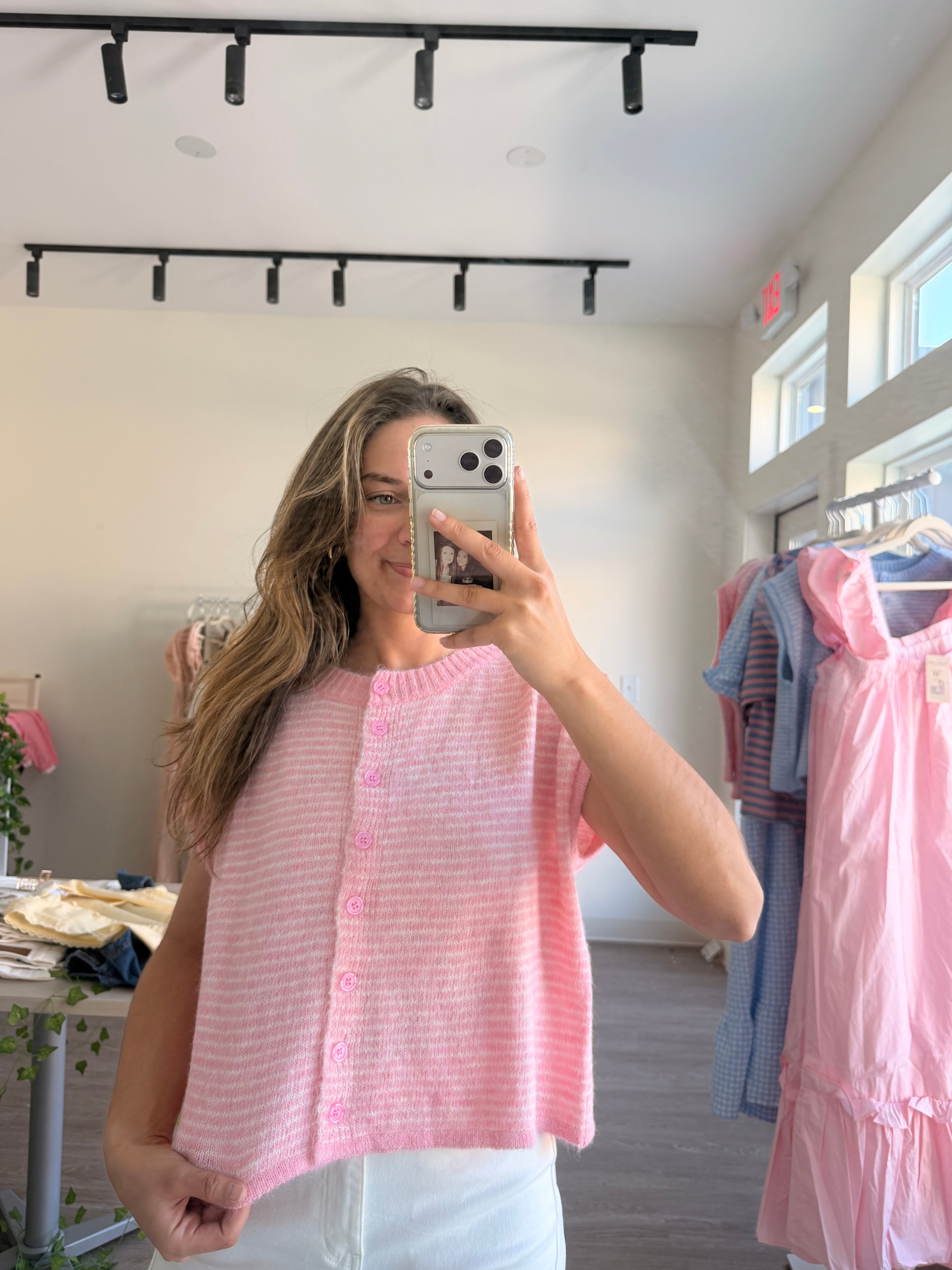 Soft Striped Sweater (Pink)