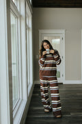 Cozy Coffee Striped Pants