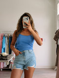 Baby Blue Polkadot Tank