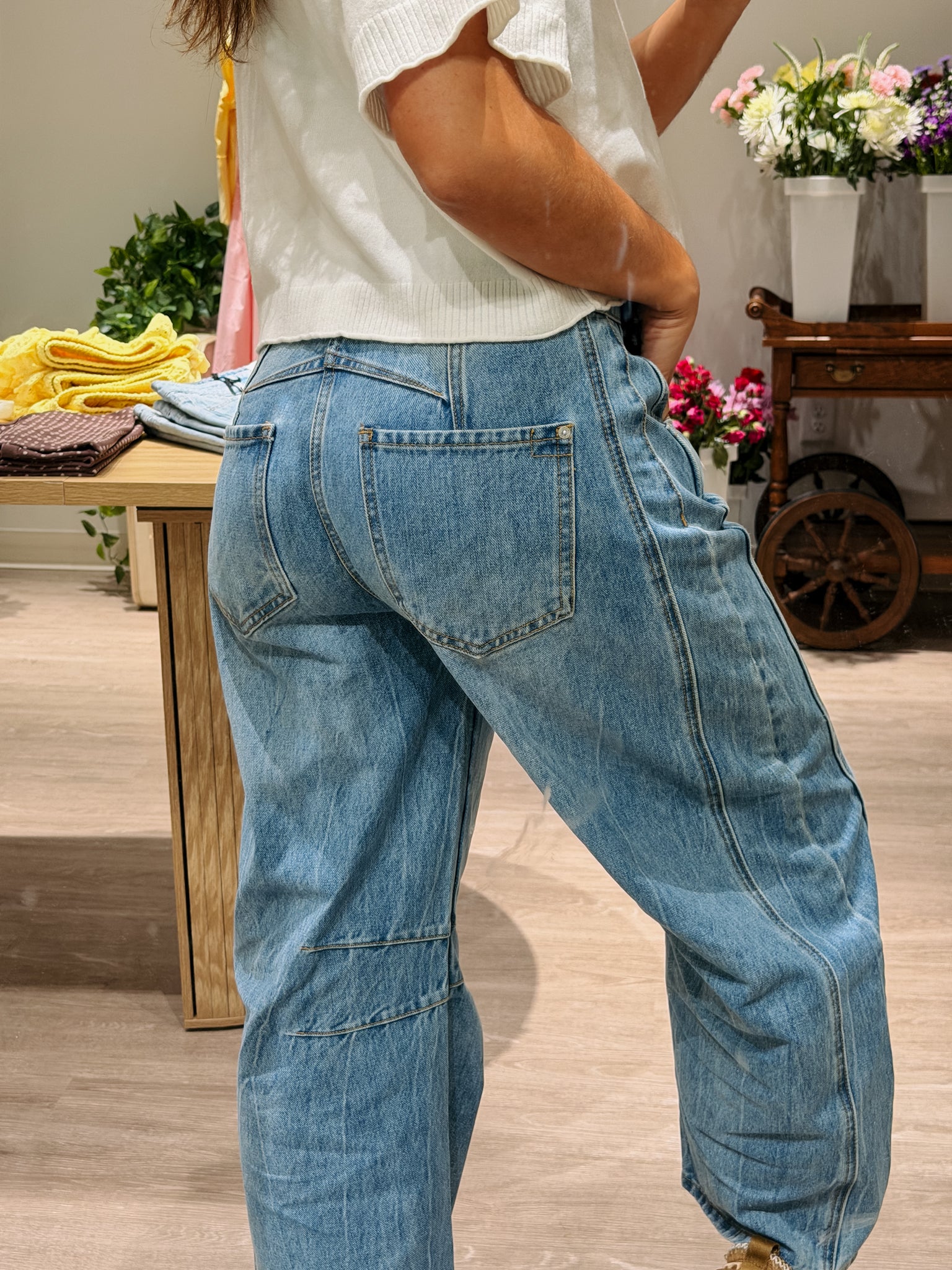 Just 4 Me Barrel Jeans