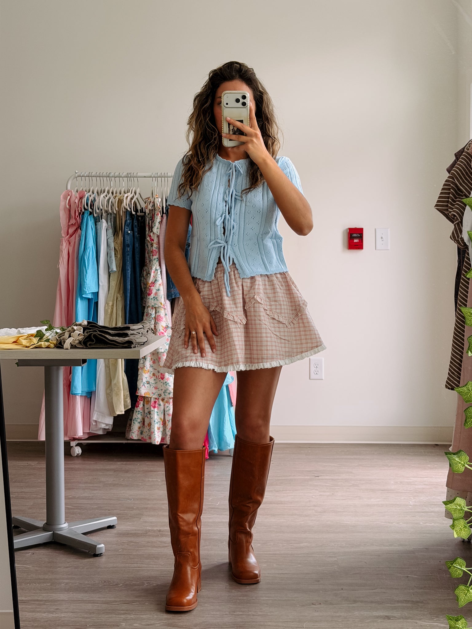 Sky Blue Knit Top