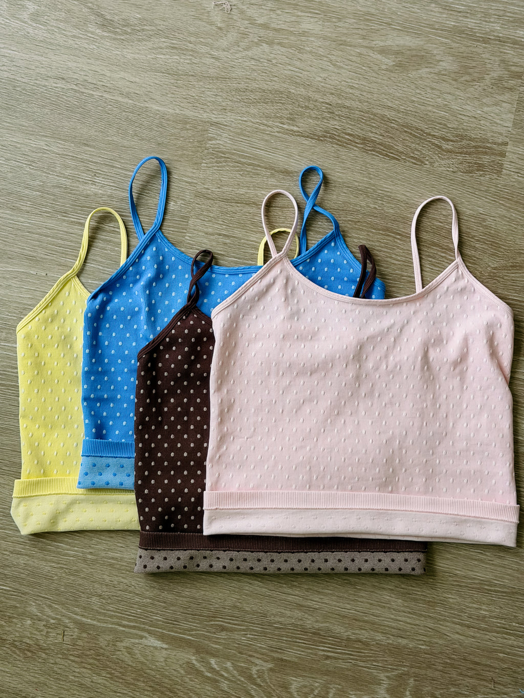Icy Pink Polkadot Tank