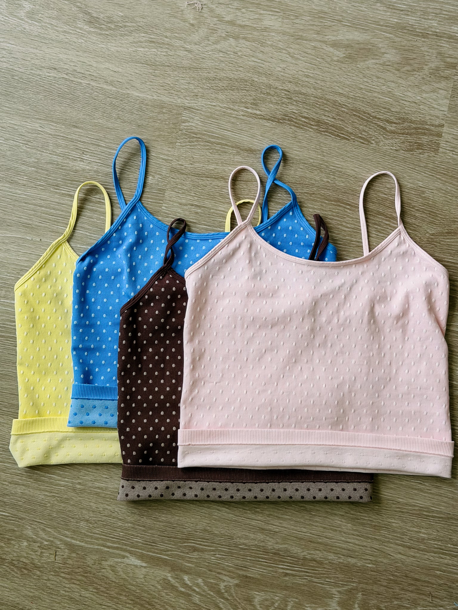 Icy Pink Polkadot Tank