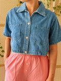 Loretta's Cropped Denim Top