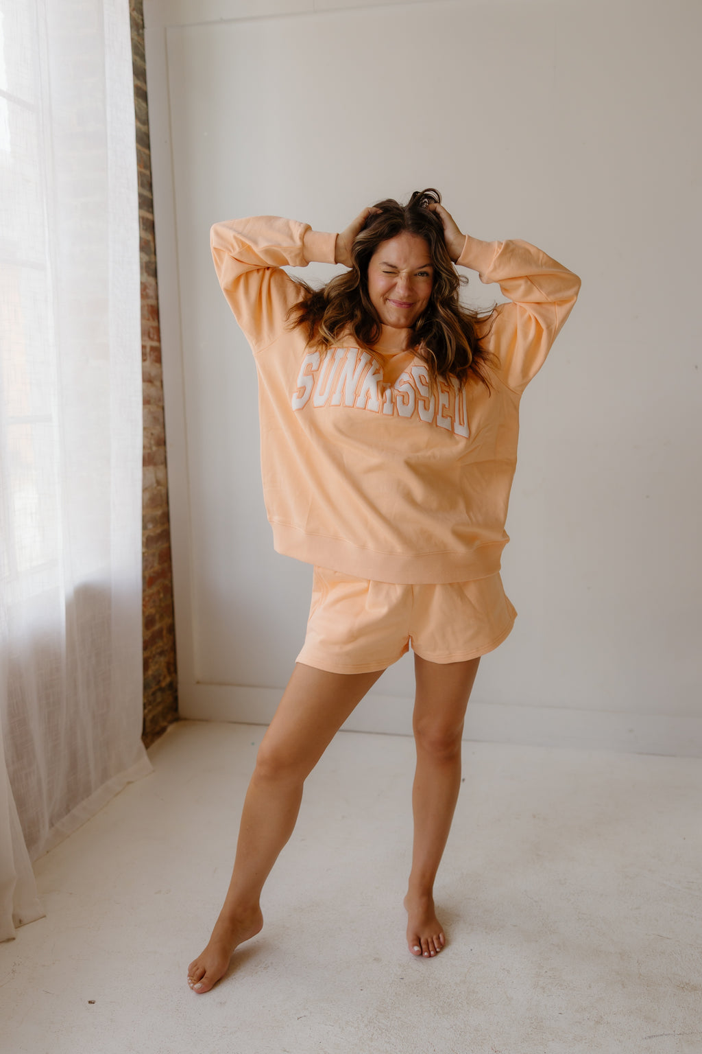 Sunkissed Coconut Peach Shorts