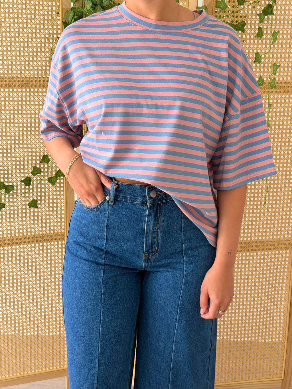 Cotton Candy Striped Tee