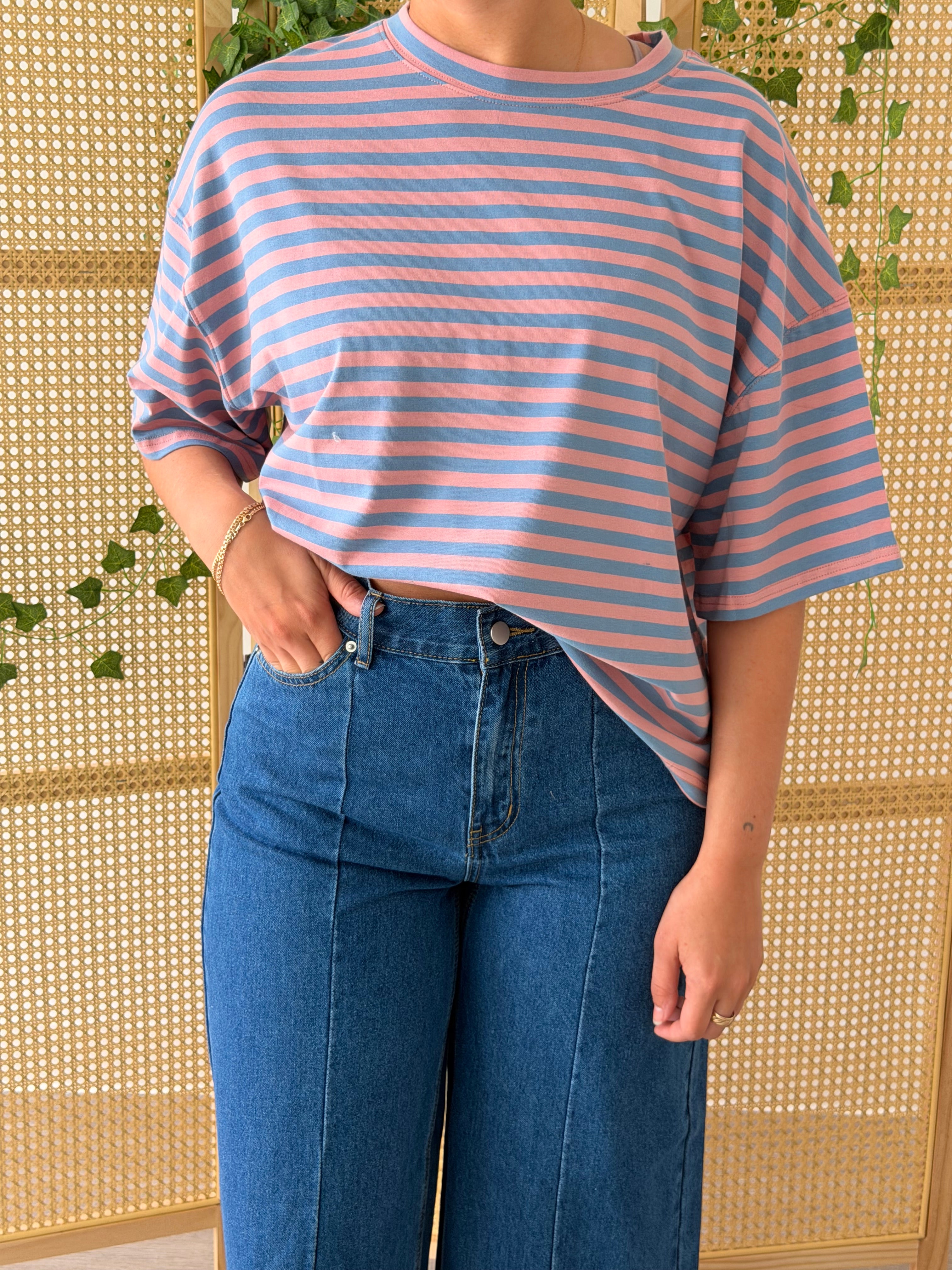Cotton Candy Striped Tee