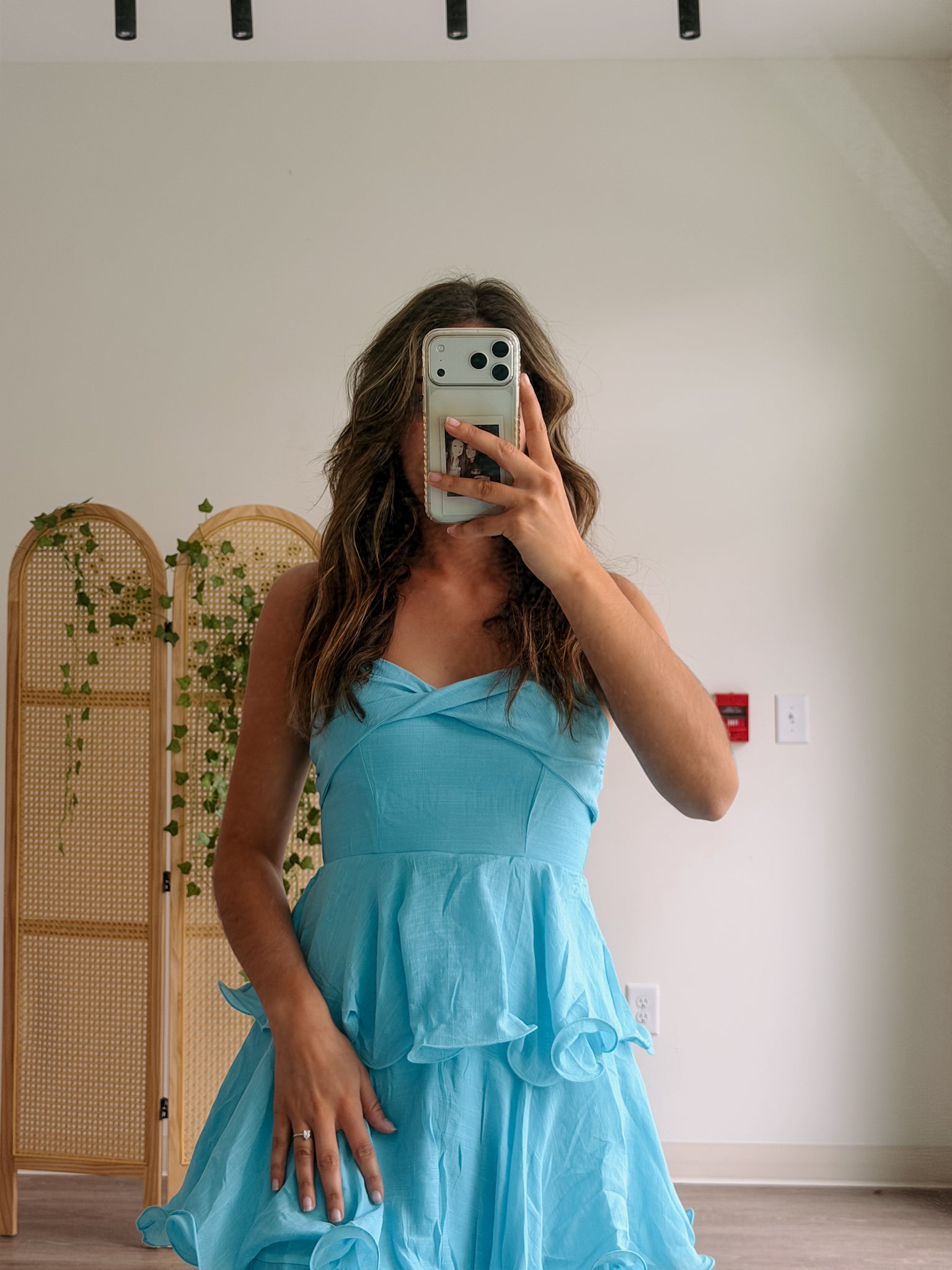 Tide Waves Ruffle Dress