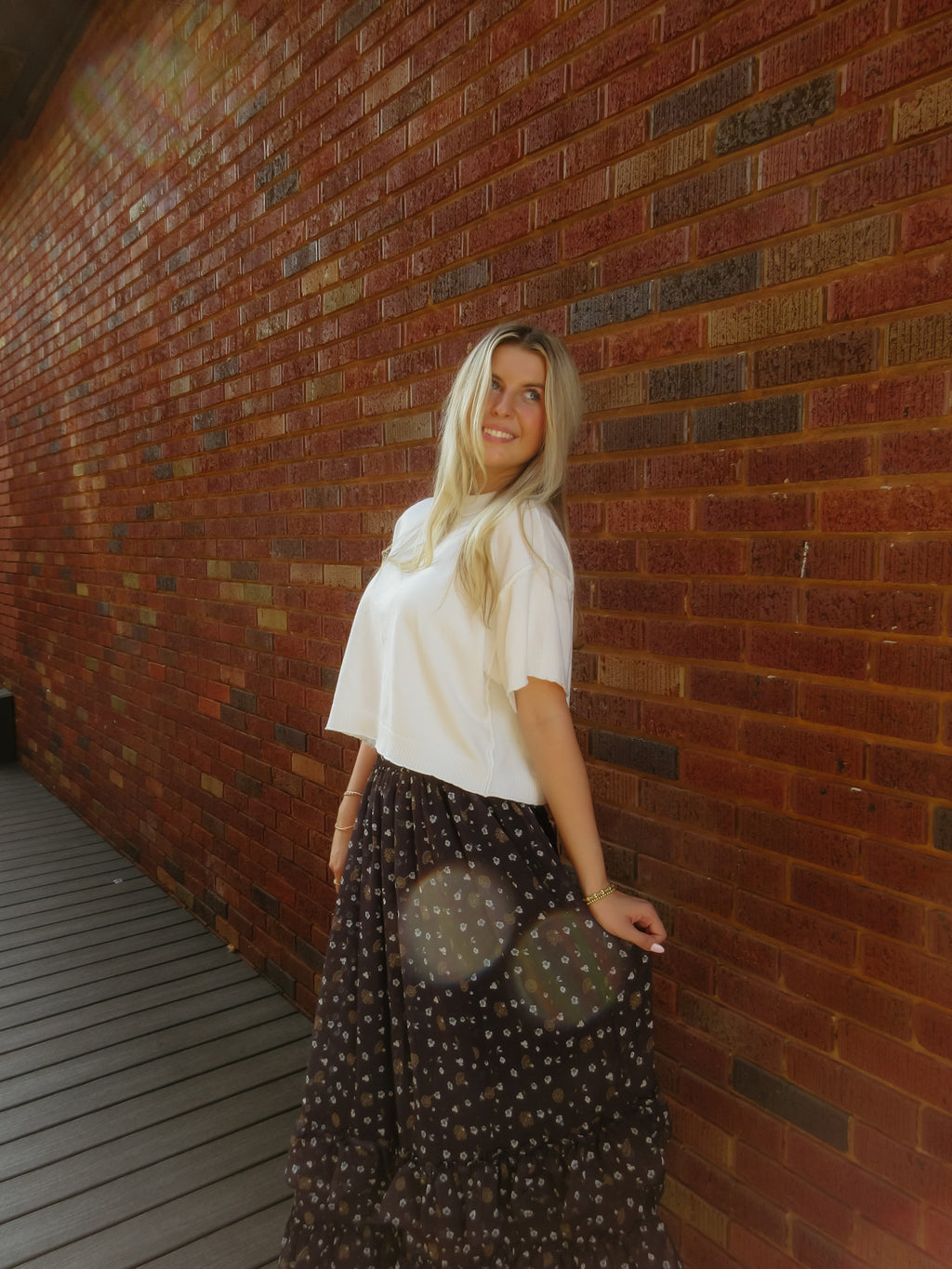 Moonlight Floral Skirt