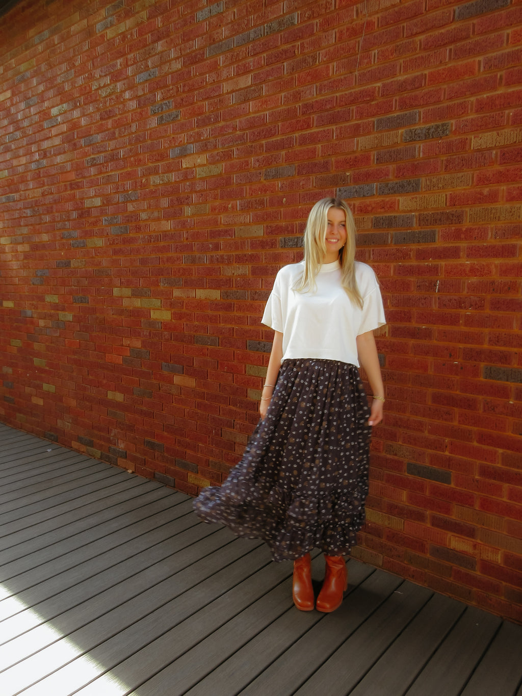 Moonlight Floral Skirt