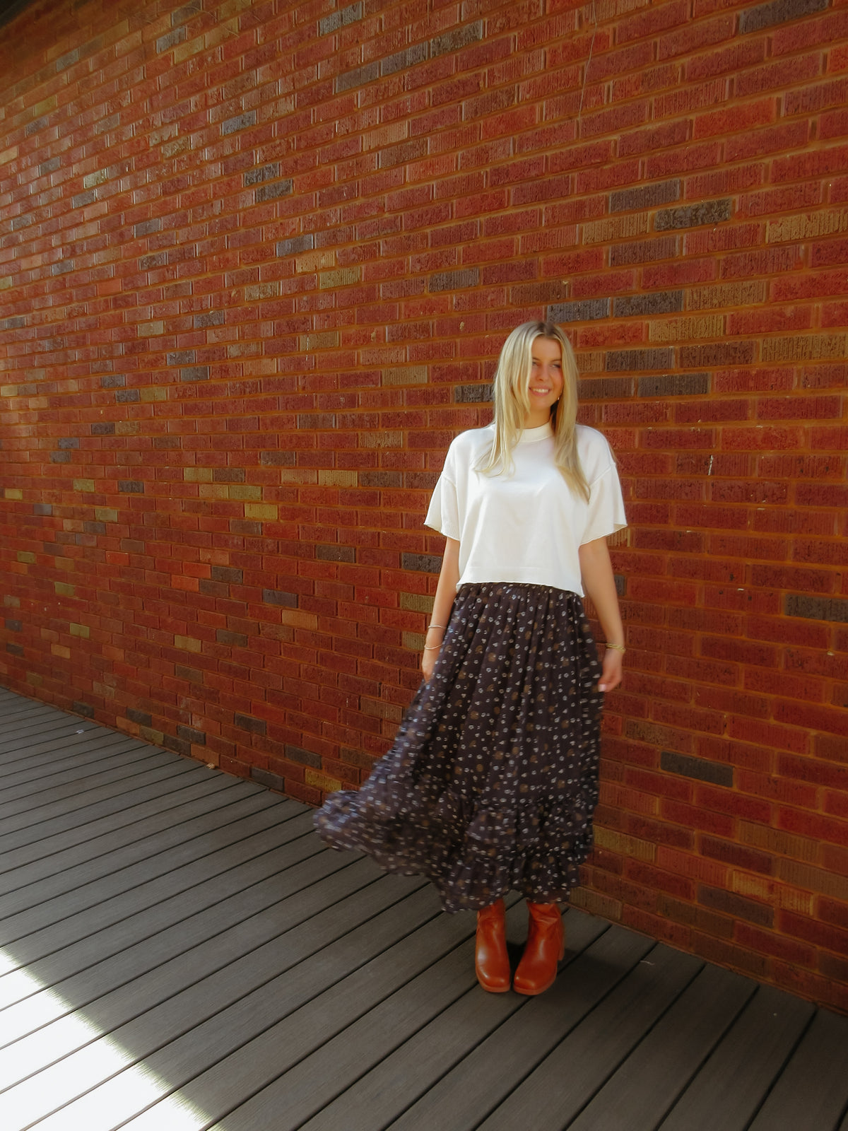 Moonlight Floral Skirt