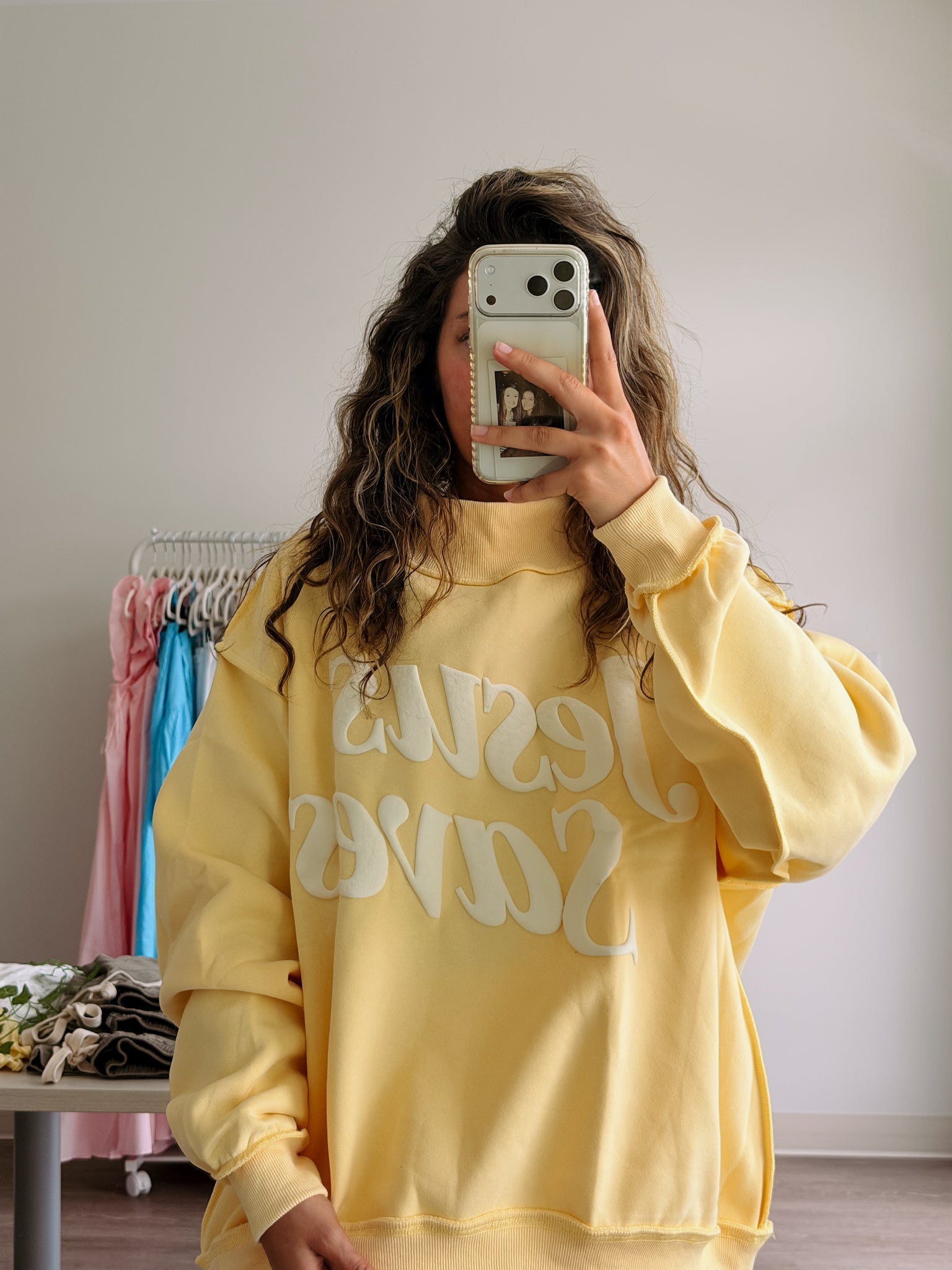 Jesus Saves Mockneck Sweatshirt