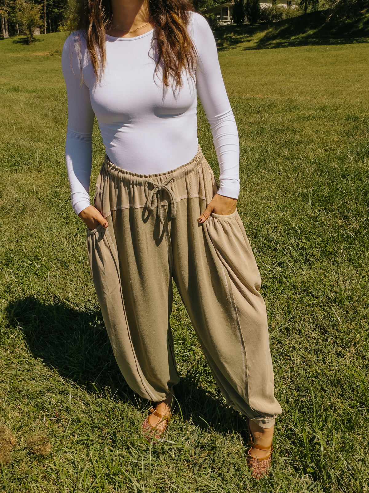 Sage Balloon Pants