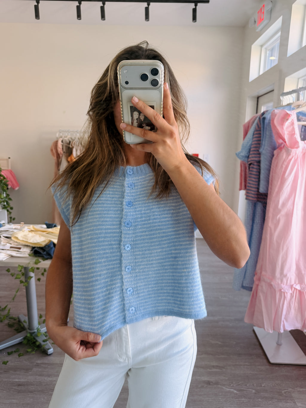 Soft Striped Sweater (Blue)