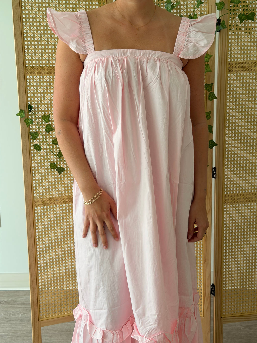 Baby Pink Maxi Dress