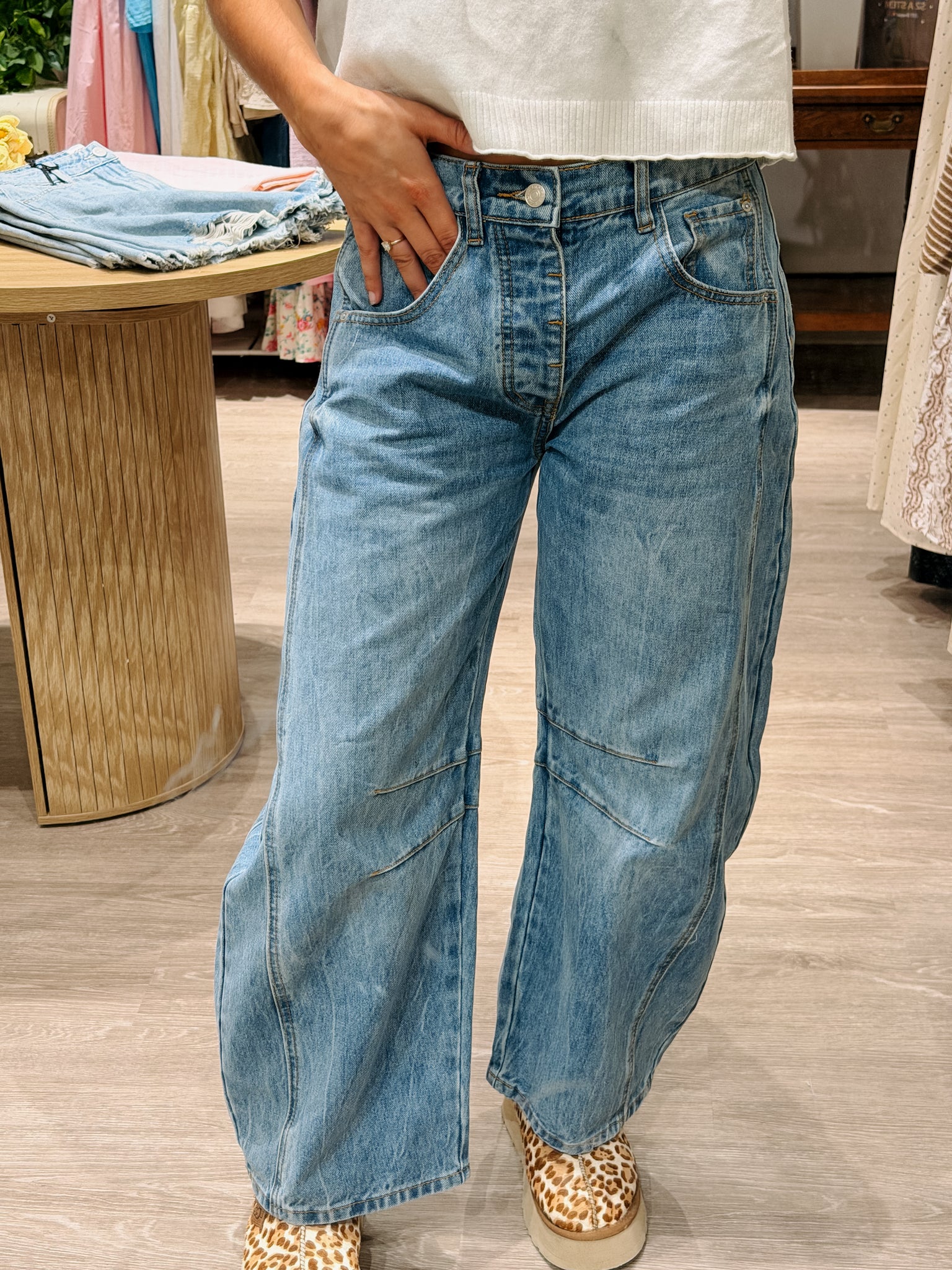 Just 4 Me Barrel Jeans