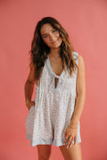 Baby Blue Floral Romper