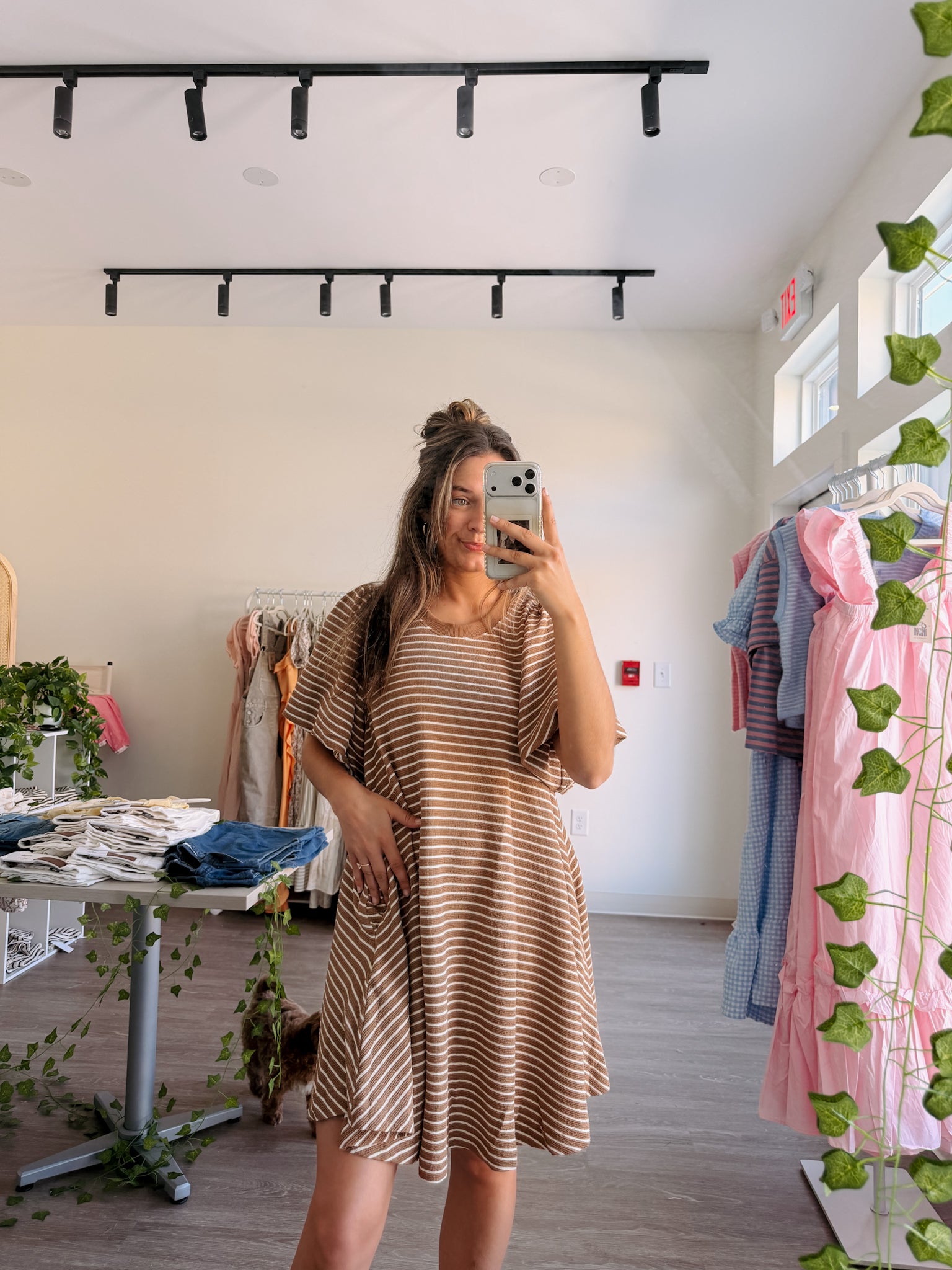 Mud Striped Dress
