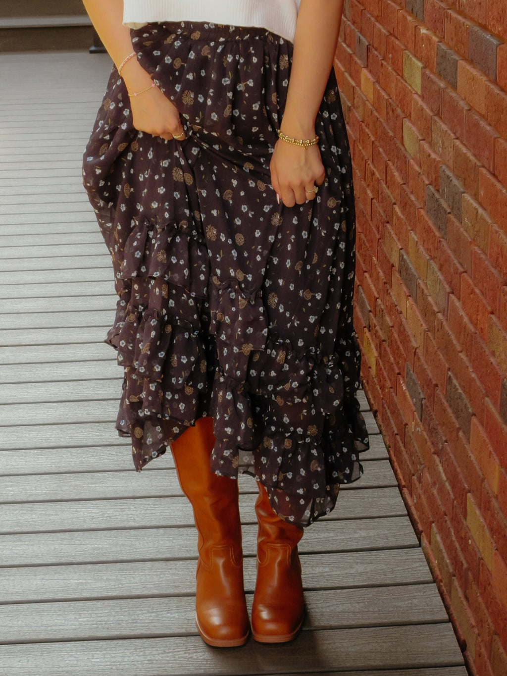 Moonlight Floral Skirt