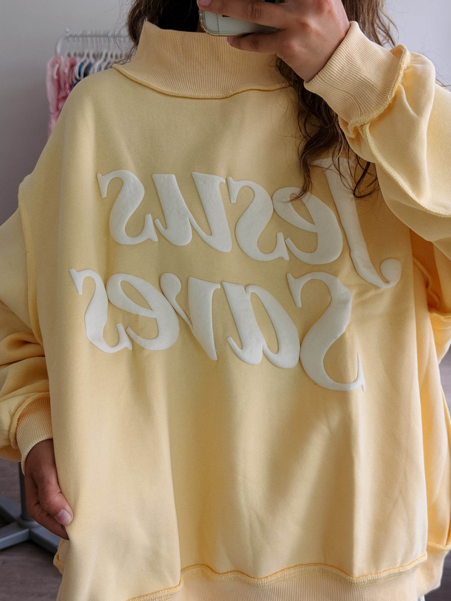 Jesus Saves Mockneck Sweatshirt