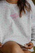 Happy Camper Floral Crewneck