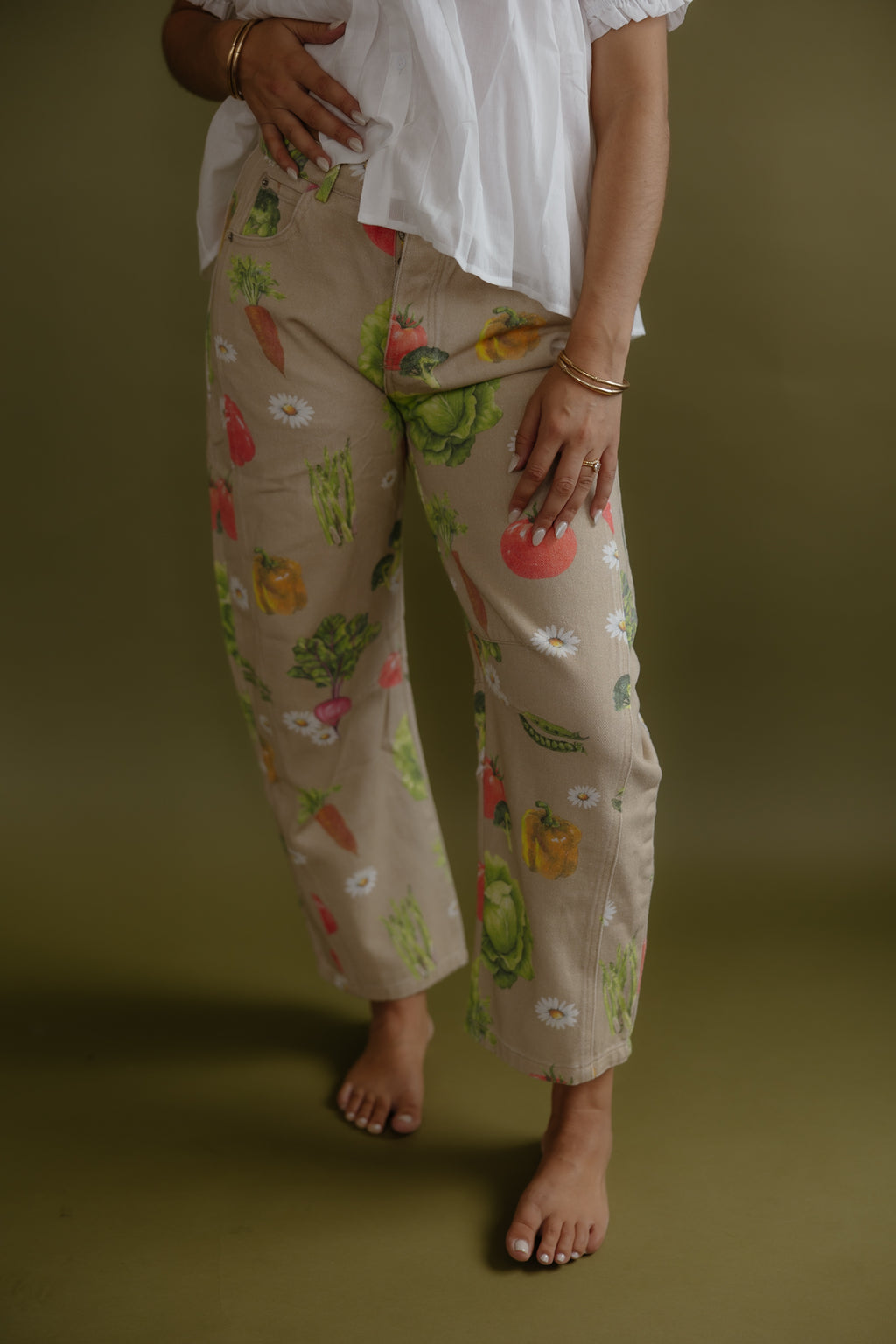 Garden Harvest Barrel Jeans