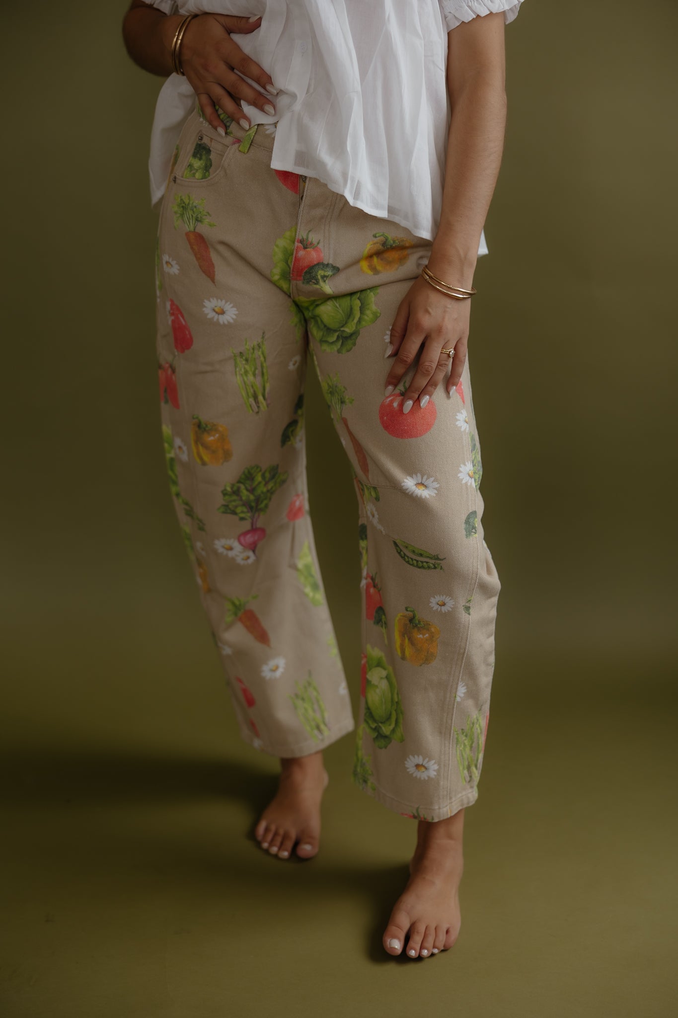 Garden Harvest Barrel Jeans