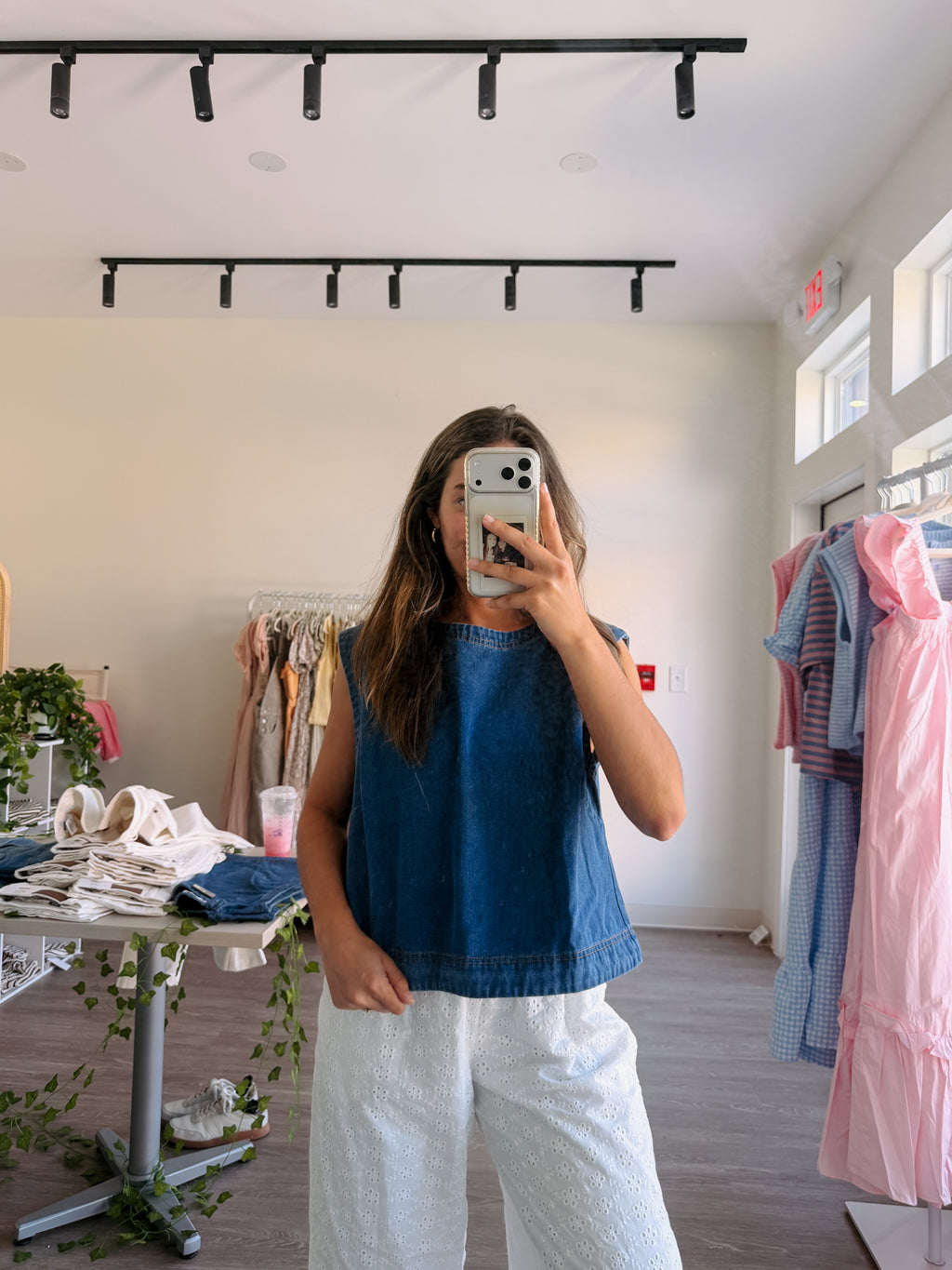 Country Roads Denim Tank