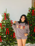 Gingerbread Men Striped Shorts